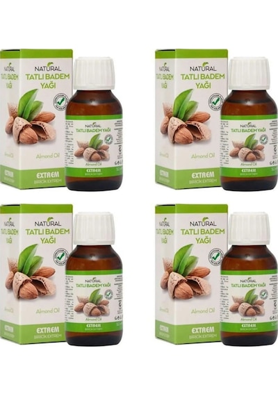 Natural Extrem Tatlı Badem Yağı 4 x 50 ML