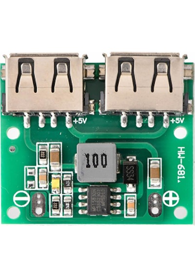 6-24V To 5V 3A Dual Usb Çıkış Voltaj Düşürücü Hw-681 2Xusb Çıkış