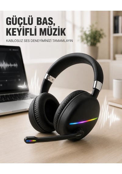 Mey İthalat Rgb Siyah Kulaklık Max-17 Çok Renkli