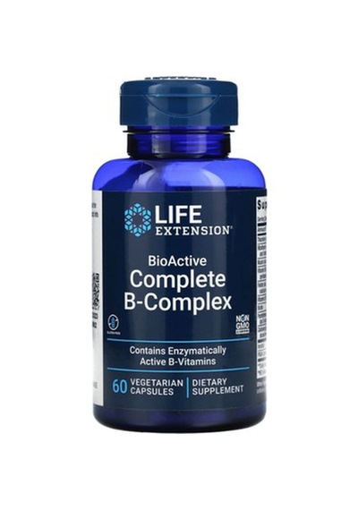 Life Extension Bioactive Complete B Vitamin Complex 60 Vegetarian