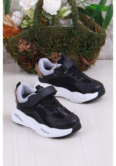 Fort Cool Evo Rahat Hafif Sneaker Erkek Çocuk Ayakkabı Siyah
