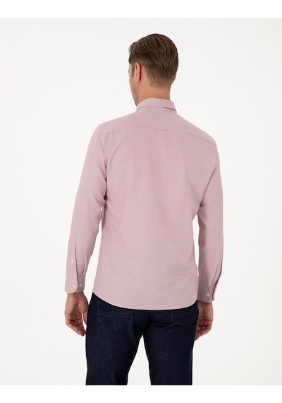 Pierre Cardin Erkek Gül Kurusu Gömlek Desenli 50311487-vr026 Gül Kurusu