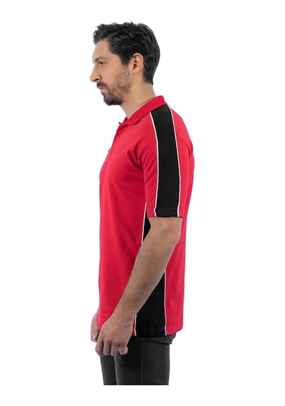 Şensel, Polo Yaka Tişört, Kırmızı-Siyah -136E2379- Tshirt