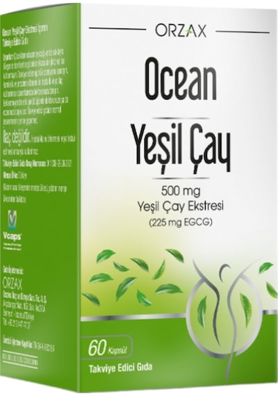 Ocean Yeşil Çay Eki 2 x 60 Kapsül