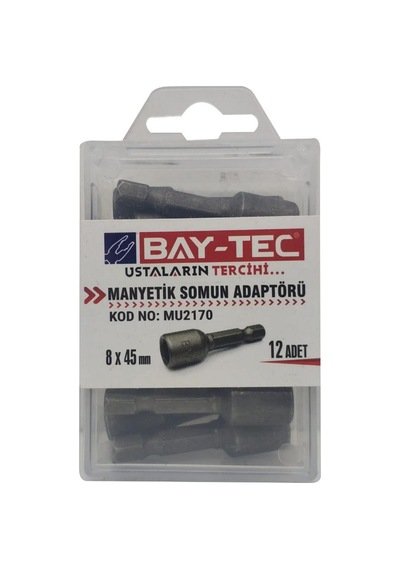 Bay-tec Manyetik Somun Anahtarı Mu2170 8x45 Mm 12 Adet