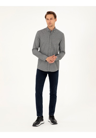 Pierre Cardin Erkek Gri Gömlek Desenli 50293756-vr024 Gri