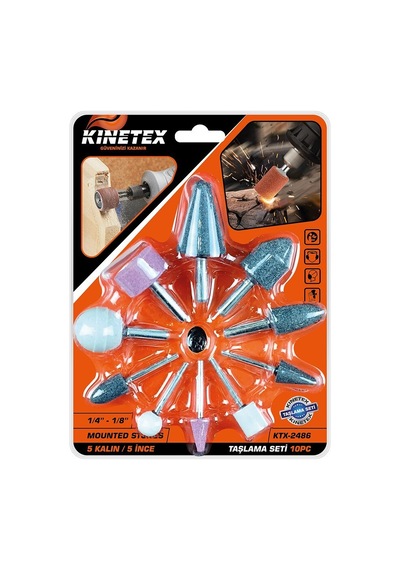 Kinetex Ktx-2486 10 Parça Kalıpçı Taşlama Seti- 10'li Paket