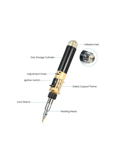 Va-105k Gazlı Havya Seti 12 Parça
