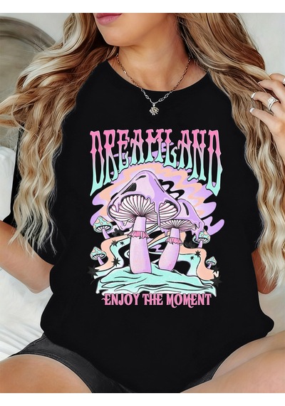 Noıssey Urban Pop Graphic Kadın Tişört Koleksiyonukod 5428 Siyah