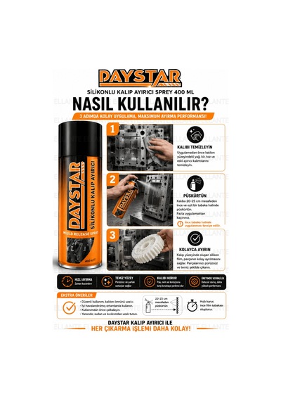 Silikonlu Kalıp Ayırıcı Sprey 400 Ml Silikon Bazlı Kalıp Ayırıcı Plastik, Reçine, Kauçuk Ve Dökü Çok Renkli Silikonlu Kalıp Ayırıcı Sprey 400 Ml Silikon Bazlı Kalıp Ayırıcı Plastik, Reçine, Kauçuk Ve Dökü Çok Renkli