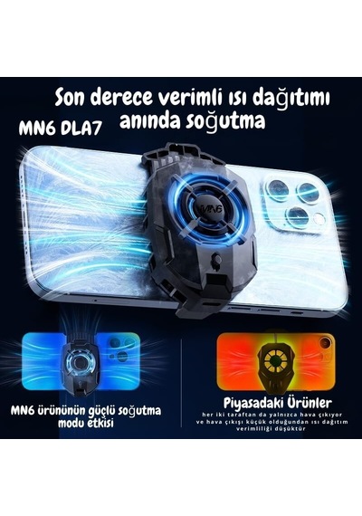 Dla7 Telefon Soğutucu Fan/hızlı Soğutucu Radyatörlü/telefon Soğutucusu.anında Isı Dağılımı Özellikli Mn6d