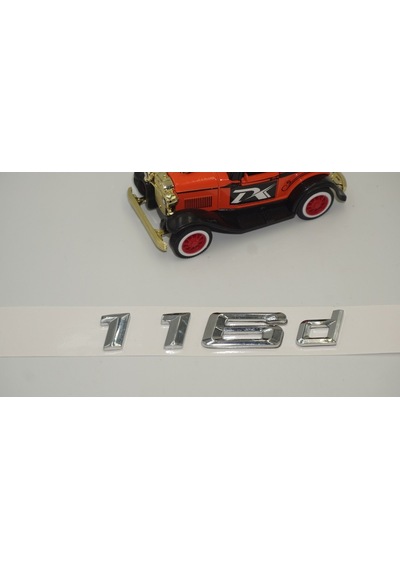Bmw 116D Bagaj Krom Metal 3M 3D Yazı Logo
