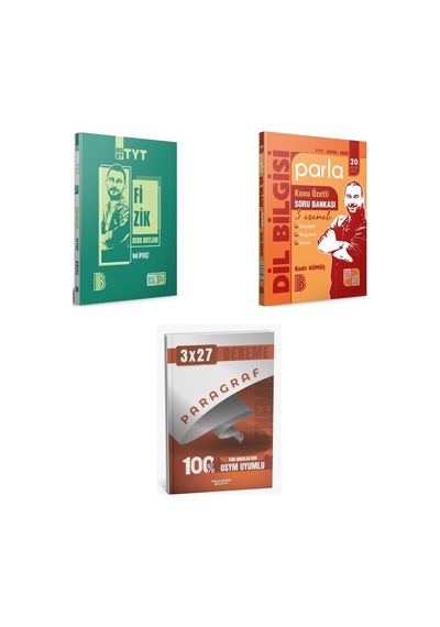 2027 2027 Benim Hocam Tyt Fizik + Türkçe Kpss Msü Parla Dil Bilgisi Konu Özetli Konu + Ankapade 3'lü Set