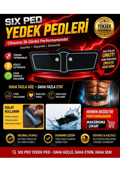 Six Ped Yedek Pedleri İle Cihazınızı Yenileyin, Antrenman Gücünü Çok Renkli