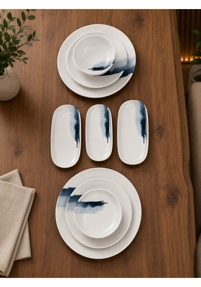 9 Parça Blue Wave Gourmet Yemek Takımı Çok Renkli