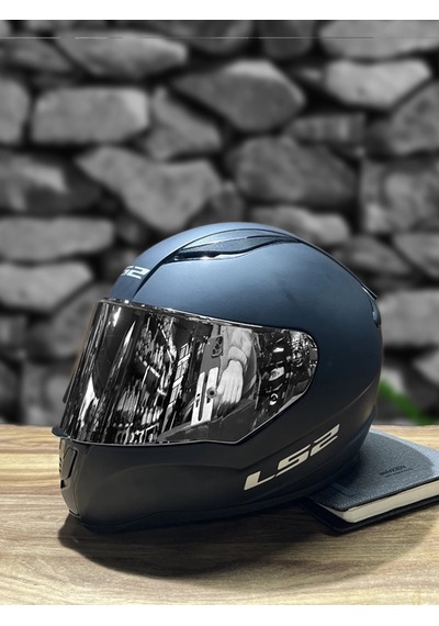 Ls2 Rapıd Mat Siyah Kask - Gri Vizör Çok Renkli
