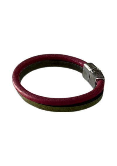 Lnleather Özel Tasarım Butik Üretim Elyapımı Unisex Deribileklik Bordoyeşil Çok Renkli