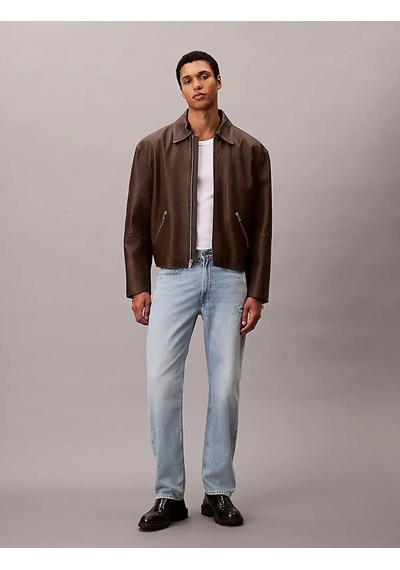 Calvin Klein Stndrd Strght Rams Head Eco Cool Mavi Erkek Jeans