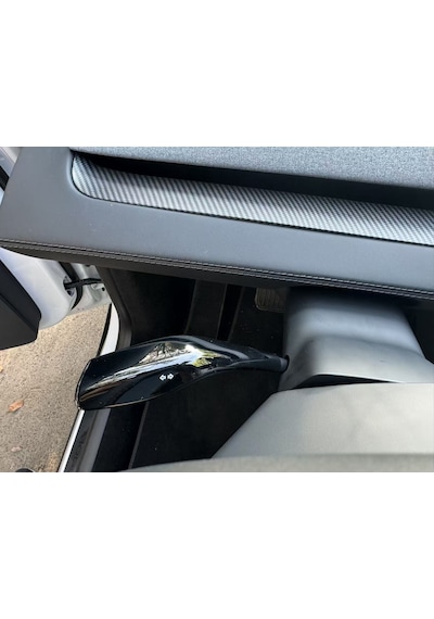 Tesla Model Y Juniper İçin Uyumlu Direksiyon Sinyal Kolu Kapağı Parlak Siyah