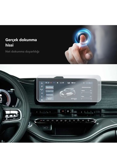 Fiat 500e Elektrikli Mat Ekran Koruyucu 10.25 İnç Multimedya