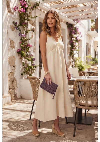 Myzumax El Örmesi Kadın Kağıt İp Portföy Çanta - 2 Bölmeli Mıknatıslı Bilek Askılı Bohem Clutch Mor