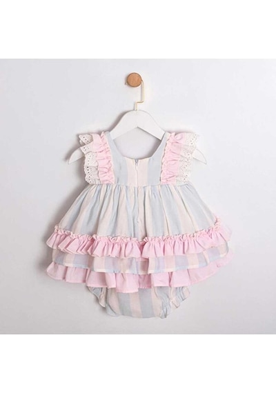 Ministok Cotton Candy Princess Kız Bebek Şortlu Kız Bebek Elbise Mavi