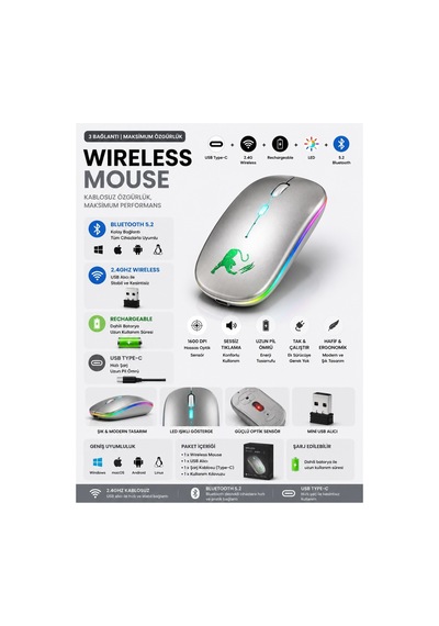 Jng-5012m Kablosuz Şarjlı Mouse Çift Modlu Bluetooth Ve 2.4 Ghz Usb Wireless Rgb Led Işıklı Telefon Tablet Bilgisayar Uyumlu 1600 Dpi Sessiz Click Mouse Diğer Jng-5012m Kablosuz Şarjlı Mouse Çift Modlu Bluetooth Ve 2.4 Ghz Usb Wireless Rgb Led Işıklı Telefon Tablet Bilgisayar Uyumlu 1600 Dpi Sessiz Click Mouse Diğer