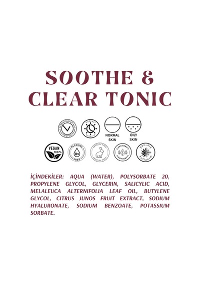 Salisilik Asit & Çay Ağacı Yağı Içeren Yatıştırıcı Ve Temizleyici Tonik - Soothe & Clear Tonic