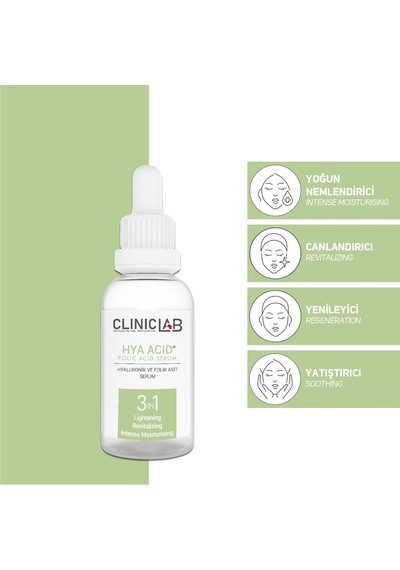 Clinic Lab Yoğun Nemlendirici Ve Yenileyici Hyaluronik Asit Içeren Serum 30 ML
