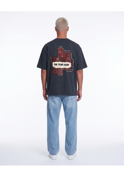 Respire Erkek Ffb Patch Oversize T-shirt Füme