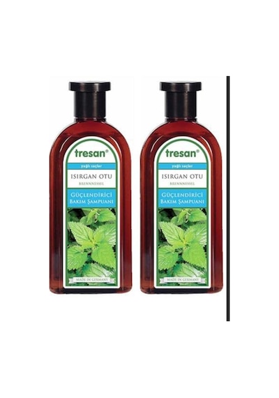Tresan Isırgan Otu Yağlı Saçlar için Güçlendirici Bakım Şampuanı 2 x 300 ML