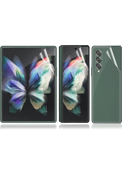 Samsung Uyumlu Z Fold 5 Nano Ekran Koruyucu Ön + Arka Tam Kaplayan