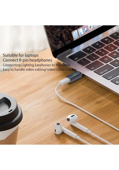 Type C To Lightning Kulaklık Dönüştürücü İpad Yuva Çevirici Müzik Dinleme Arama Otgkl