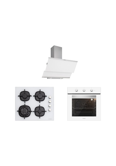 Silverline BO6503W01 - CS5429W01 - 3420 Classy 60 Beyaz Ankastre Set