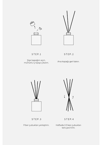 Hindistan Cevizi Ve Vanilya Çubuklu Oda Kokusu, Reed Diffuser, 100 Ml, Türkiye Menşeli Diğer