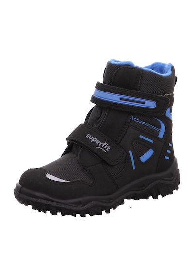 Superfit 1-809080 Husky Çocuk Siyah/mavi Gore-tex Bot Siyah - Mavi