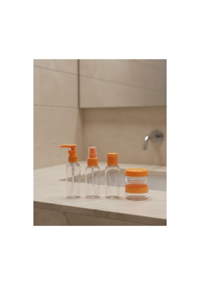 8753tknd 30 Ml 5 Li Seyahat Şişesi Seti Çantalı Kozmetik Organizer 893hmng