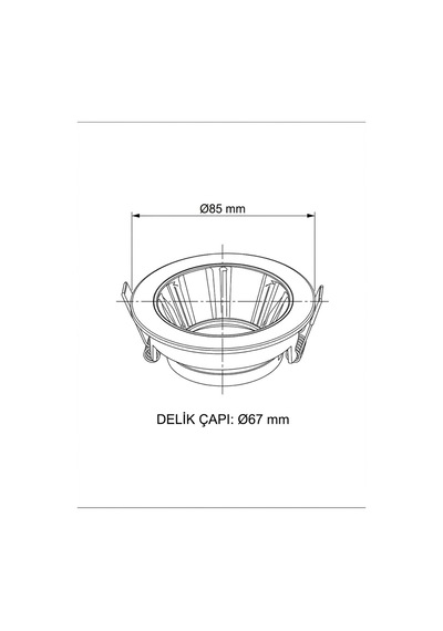 Siyah Yuvarlak Çerçeve Rose Gold Reflektör Sıva Altı Spot Led Spotlight Metal Gövde Gu10 Duy - 924733626 Diğer