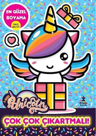 I Love Unicorn - Güzel Boyama - Çok Çok Çıkartmalı!- Doğan Çocuk