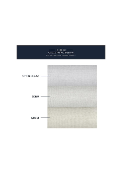 Gauze Fabric Design Lüks İpeksi Dokulu Bambu Kırışmaz Ütü Gerektirmez Ekru 375x250 Normal Pile 1 X 2.5 Yüksek Diğer
