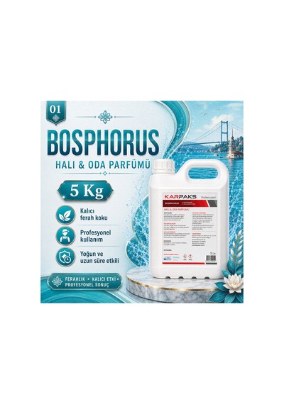 Bosphorus Halı Ve Oda Parfümü 5 L Ferah Ve Dengeli Koku Profesyonel Kullanım