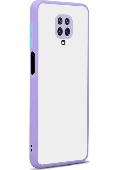 Xiaomi Redmi Note 9S Kılıf Zore Hux Düğme Ve Kapak Zıt Renk Kılıf