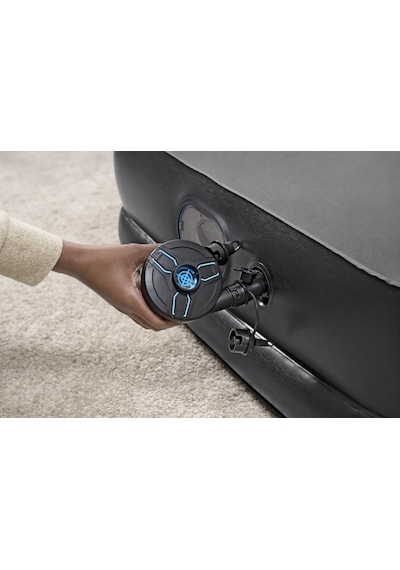 Bestway 671bu Tritech Çift Kişilik Dahili Usb Pompalı Şişme Yatak 2.03m X 1.52m X 36cm Siyah Gri