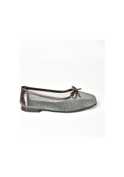 Fox Shoess476350115 Platin File Kadın Babet Platin
