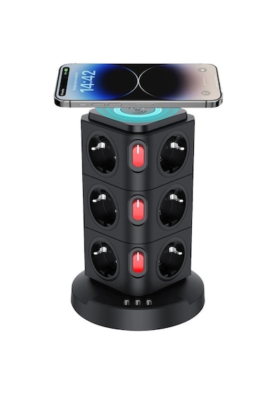 Fulltech Termal Akım Korumalı Uzatma Kablosu 12 Li 3xusb 1.8 Mt 16 Amper Ftr-15