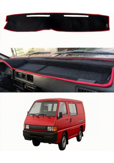 Mitsubishi - L300 1986-1993 Uyumlu Torpido Koruma Kılıfı - Kırmızı Şeritli