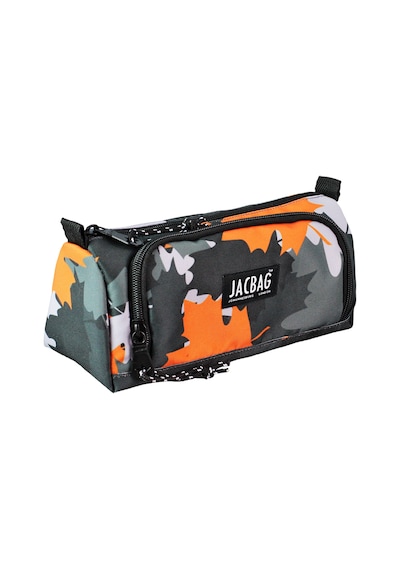 Jacbag Prime Xl-lastik Ayraçlı İki Bölmeli Kalem Kutusu Prime Xl-turuncu Camoflora renkli