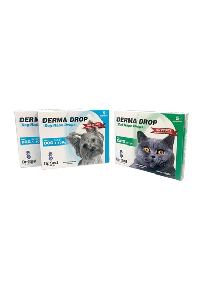 Dr. Sed 1-10 KG Köpekler İçin 2 Kutu Damla + Kediler İçin Damla 5 x 1 G