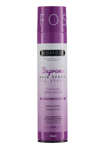 Morfose Supreme Saç Spreyi 250 Ml - 5 Adet Tarı