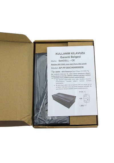 60 V 20 Ah 3amp Yüksek Kalite Metal Kasa - Emc Hızlı Şarj Özellikli - Elektrikli Motor Şarj Aleti 60 V 20 Ah